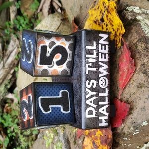 New Hand Crafted Custom Halloween Countdown Blocks Set.
